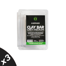 Caiman Grey Clay Bar Removes Contaminants Tar Tree Sap Pollutants (3 pcs)
