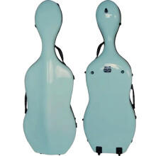 Premium glasfiber cello koffer met uitstekende vakmanschap, 2 wielen, boomhouders en schouderriemen - lichtgewicht 5 kg
