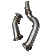 Hoogwaardige Turbo Catless Downpipe voor BMW M2/M3/M4 F80/F82/F83 (2015) - Uitlaat Header & Downpipe K8 DP013