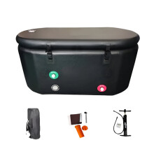 Draagbare 150 cm Opblaasbare Ijzbath voor atleten - 59L Koelwatertherapie en Herstelbad voor thuis of buitengebruik