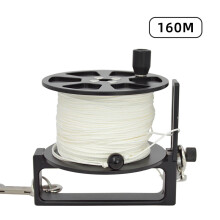 Premium 525ft aluminiumlegering handbediende spoel voor grottenduiken en driftduiken - I Scuba Diving SMB accessoire