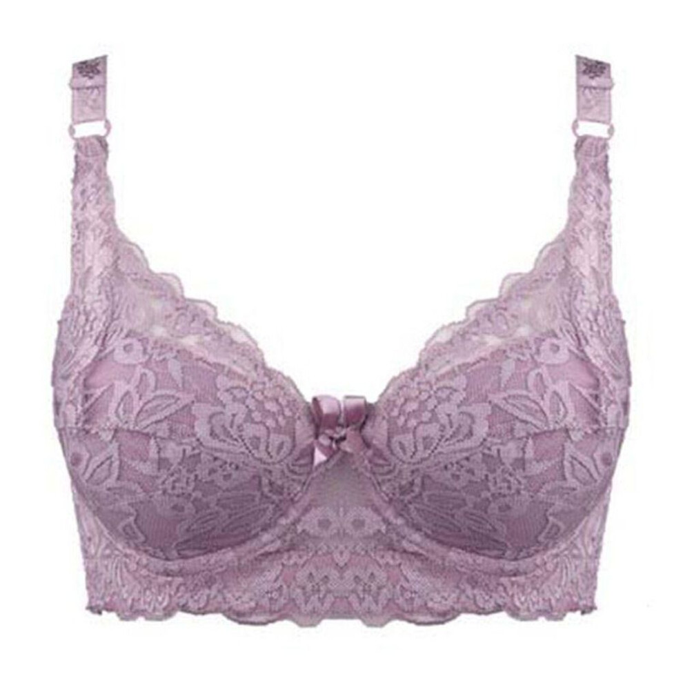 (brown, 36C) Women Lace Bra Push Up Sexy Bras For Women Big Size Ultra Thin Lingerie Intimates C D
