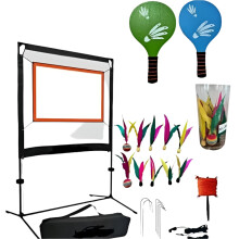 Draagbaar multifunctioneel sportnet voor badminton, pickleball en jazzminton - afneembaar en eenvoudig op te zetten