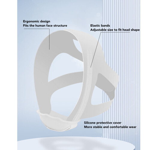 Adjustable Gray Anti Snoring Chin Strap for Sleep Aid 2