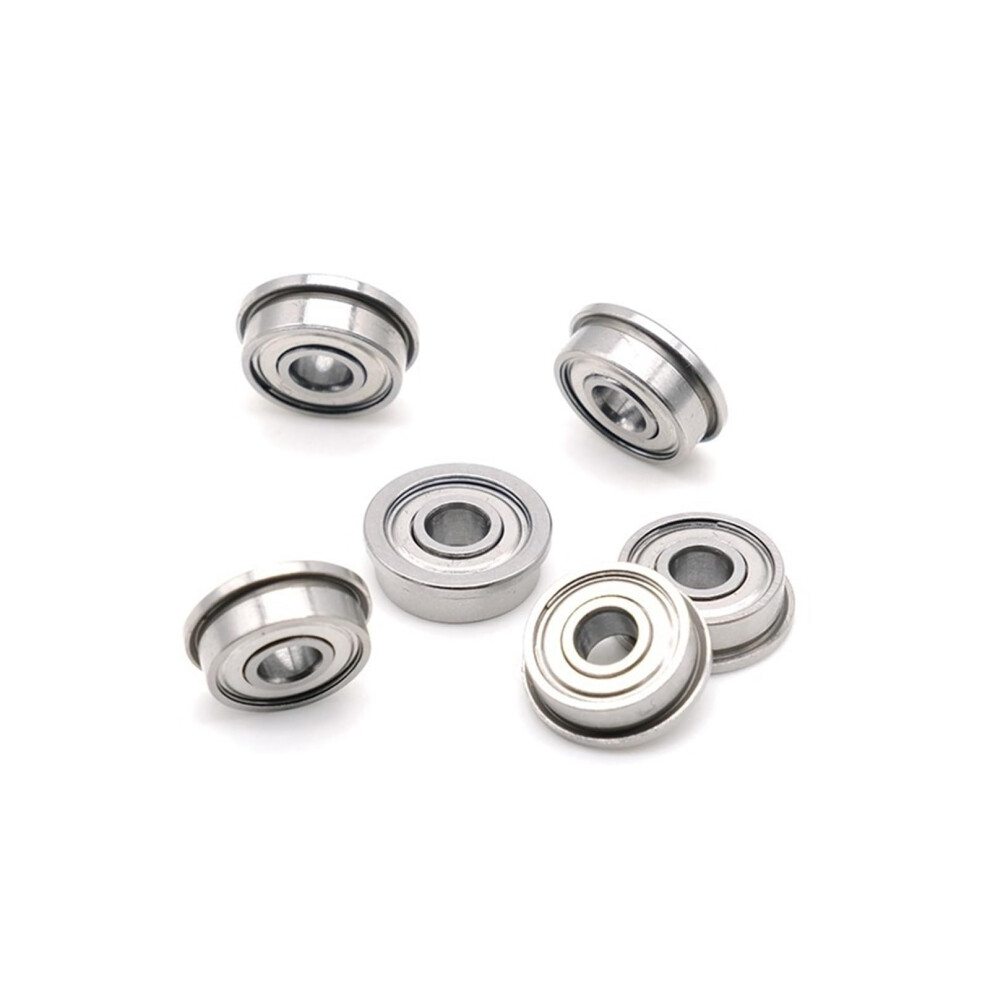 Mf83zz Flange Bearing 3X8x3 Mm Abec-7 (10Pcs) Miniature Flanged Mf83 Z Zz Ball Bearings Catholic 477169003584