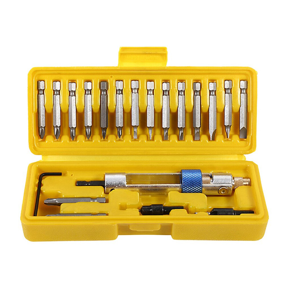 20Pcs Phillips Head Flat Head Allen Wrench Countersink Drill Bits Swivel Multi Screwdriver Tools 477169004802