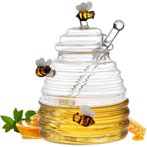 Heat-Resistant Honey Jar for Home Kitchen Ref：Hoy