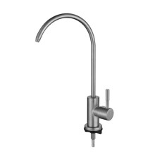 Water Filter Faucet Single Handle 1/4'' Sink Filter Water Faucet Stainless Steel Kitchen Faucet,Rose Gold (Color : Brushed)