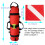Spearfishing Float Dive Surface Marker Buoy Scuba Flag Diver Down Flag Gear for Diving 4