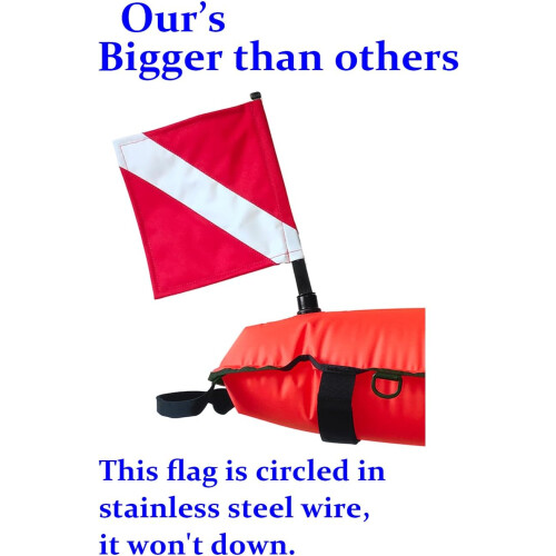Spearfishing Float Dive Surface Marker Buoy Scuba Flag Diver Down Flag Gear for Diving 1