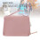 Borsa a spalla con manico superiore in PU rosa, ColorBlocking 5