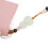 Borsa a spalla con manico superiore in PU rosa, ColorBlocking 10