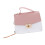 Borsa a spalla con manico superiore in PU rosa, ColorBlocking 11
