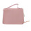Borsa a spalla con manico superiore in PU rosa, ColorBlocking 13
