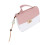 Borsa a spalla con manico superiore in PU rosa, ColorBlocking 9