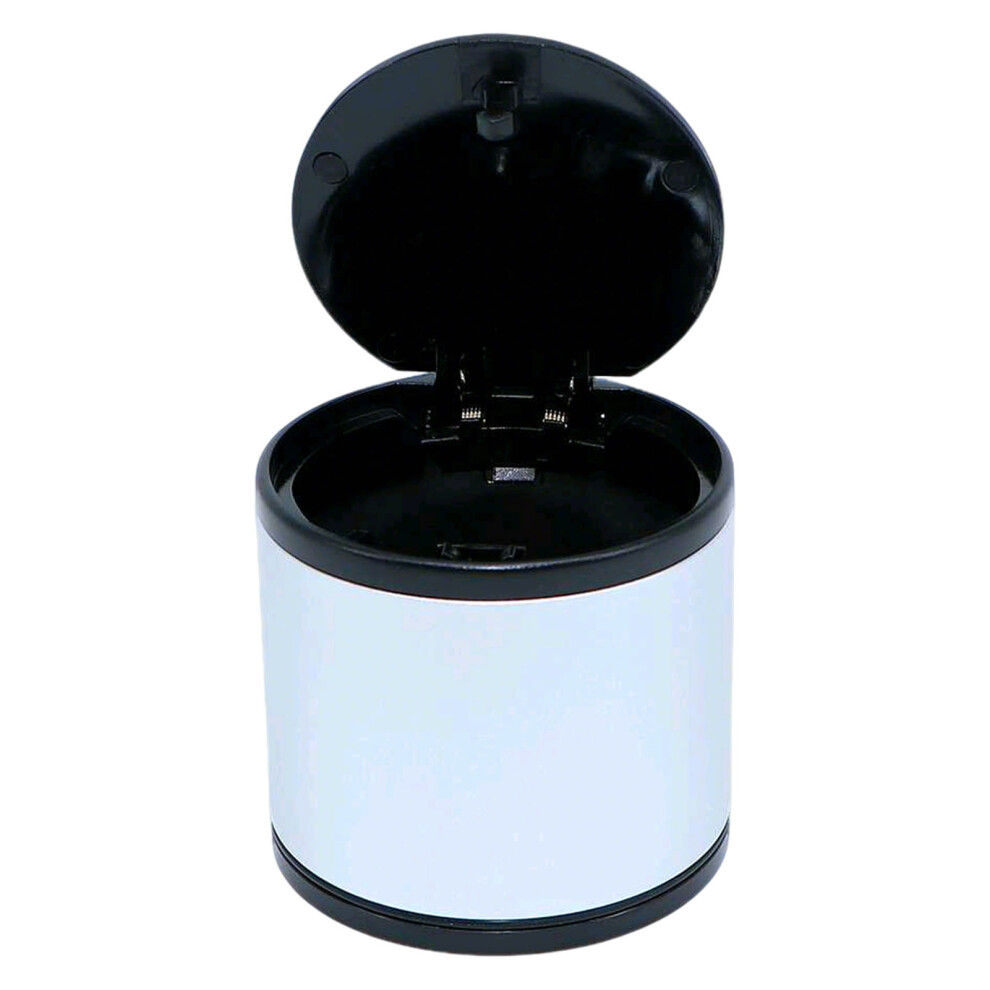 Mini Car Ashtray With Press Lid For Cupholder Silver 9411326671675