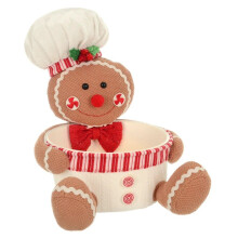 (Boy, 27cm) Mr Crimbo Gingerbread Figure Christmas Candy Holder Treats 27cm