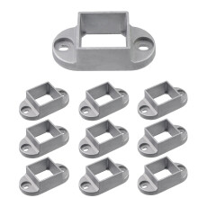 10pcs Square Deck Railing Brackets 1.5' 1.5' Post Anchor Aluminum Alloy Post Flange Base
