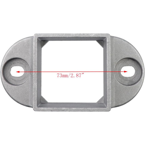 10pcs Square Deck Railing Brackets 1.5'  1.5' Post Anchor Aluminum Alloy Post Flange Base 1