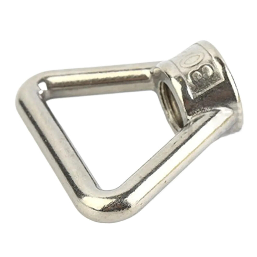 Triangle Ring Nut Hooking Nut M8 M10 304 Stainless Steel Screw Ring Eyebolt Ring Lifting Eye Nuts Triangle Nuts (Color : M8) 477169021649