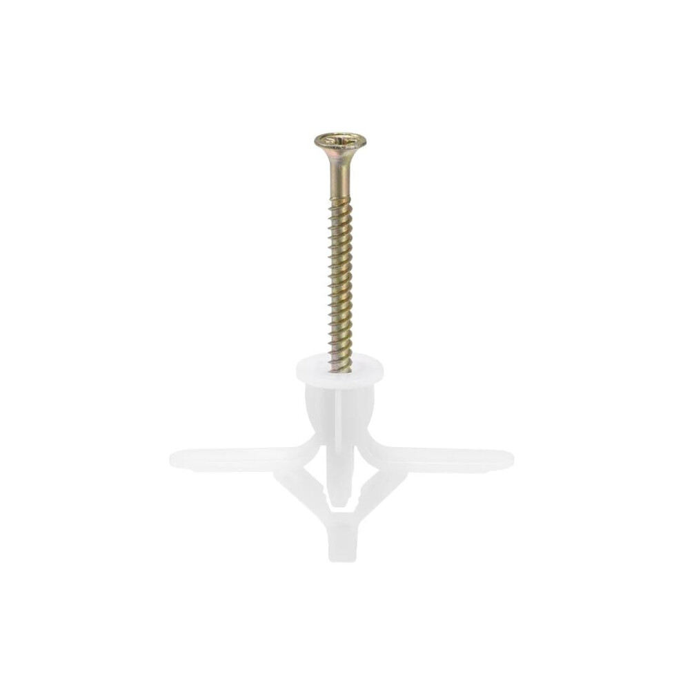 Screws,Plastic Column Expansion Pipe,Self Tapping Screws,15Pcs 10Mm X 50Mm Plastic Drywall Anchors 477169022721