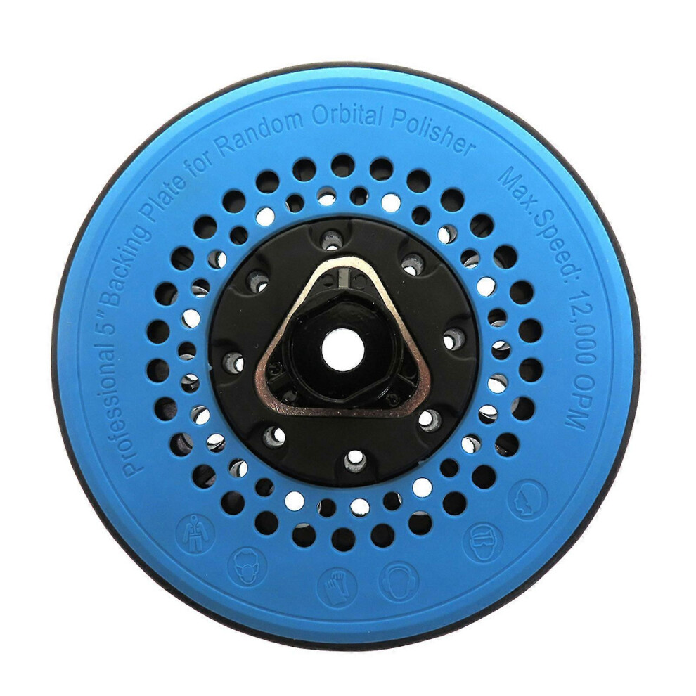 (As show, One size) Hook&Loop Sanding Plate 5'' 49-Hole  Backing Pad Self Adhesive Grinding Pad Polishing Disc for Sanding Machine