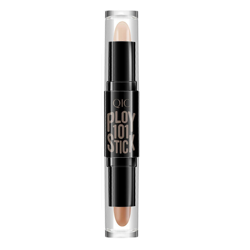 Cream (As Show, One Size) 2 In 1 Makeup Shading Stick Long Lasting Highlight Contour Stick Dual-Ended Face Concealer Contouring Sticks 2