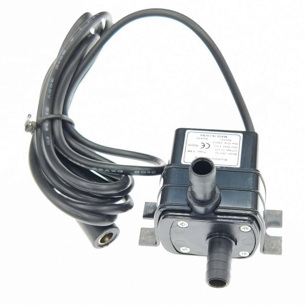 (As show, One size) Ultra-quiet Mini Brushless for DC Water Pump 12V Submersible Fountain Aquarium Circulating Aquarium  Water Pump