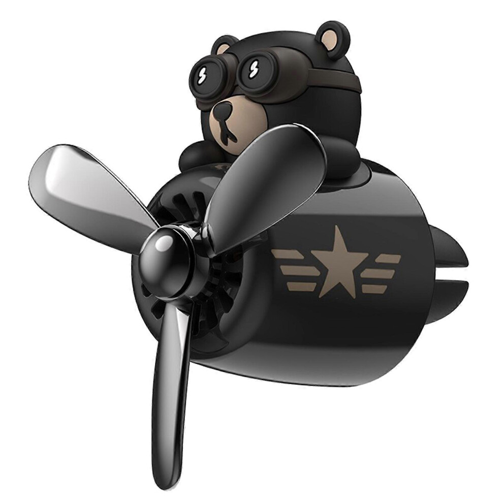 (Hei Husky, One size) Cute Cartoon Husky Bear Pilot Perfume Diffuser Decor Air Freshener Perfume Gifts for Family Colleagues 2 Scents