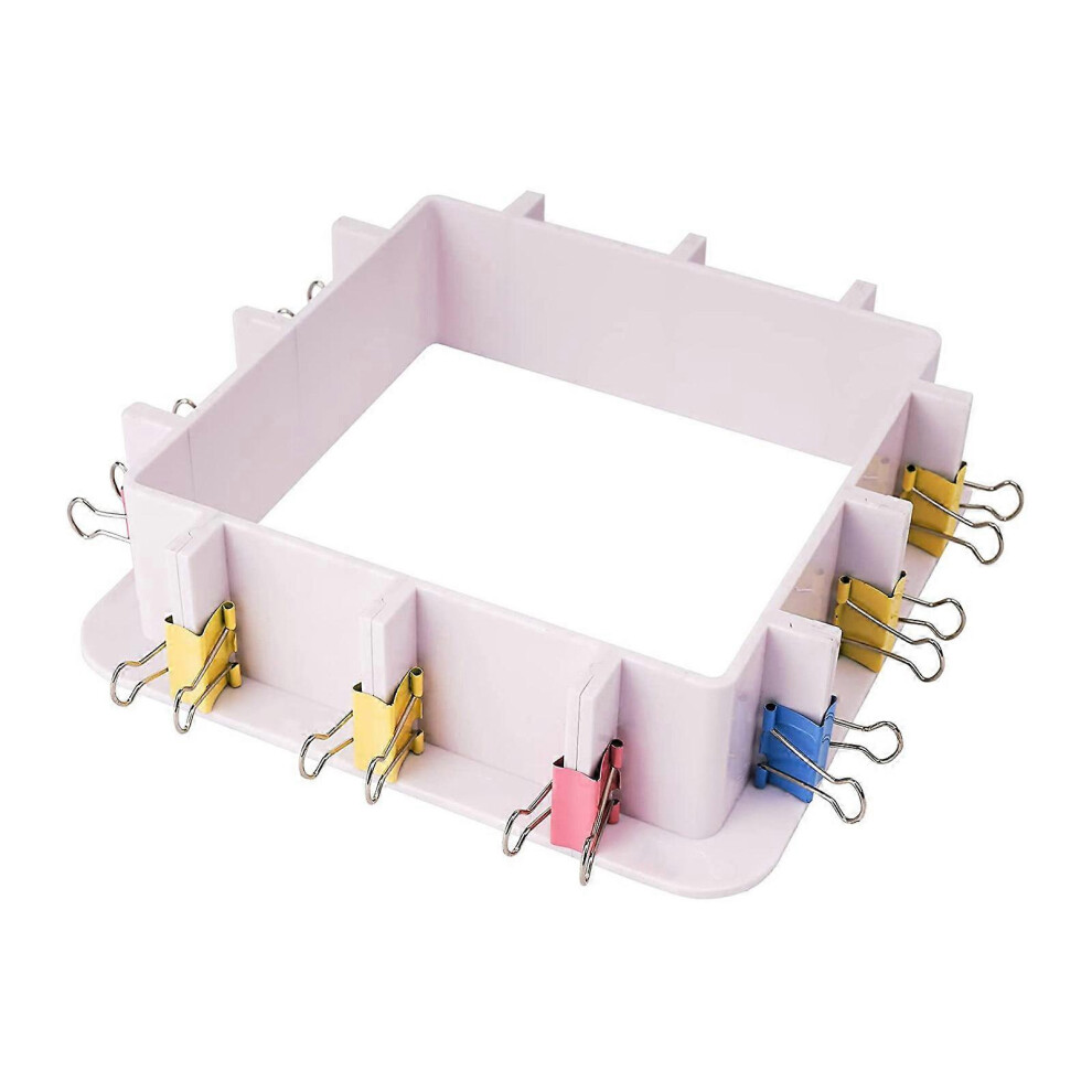 (As show, One size) Plastic Housing Frame for DIY Resin Molds Candle Molds Soap Molds Making Decorating Supplies Kits for Kids Adults