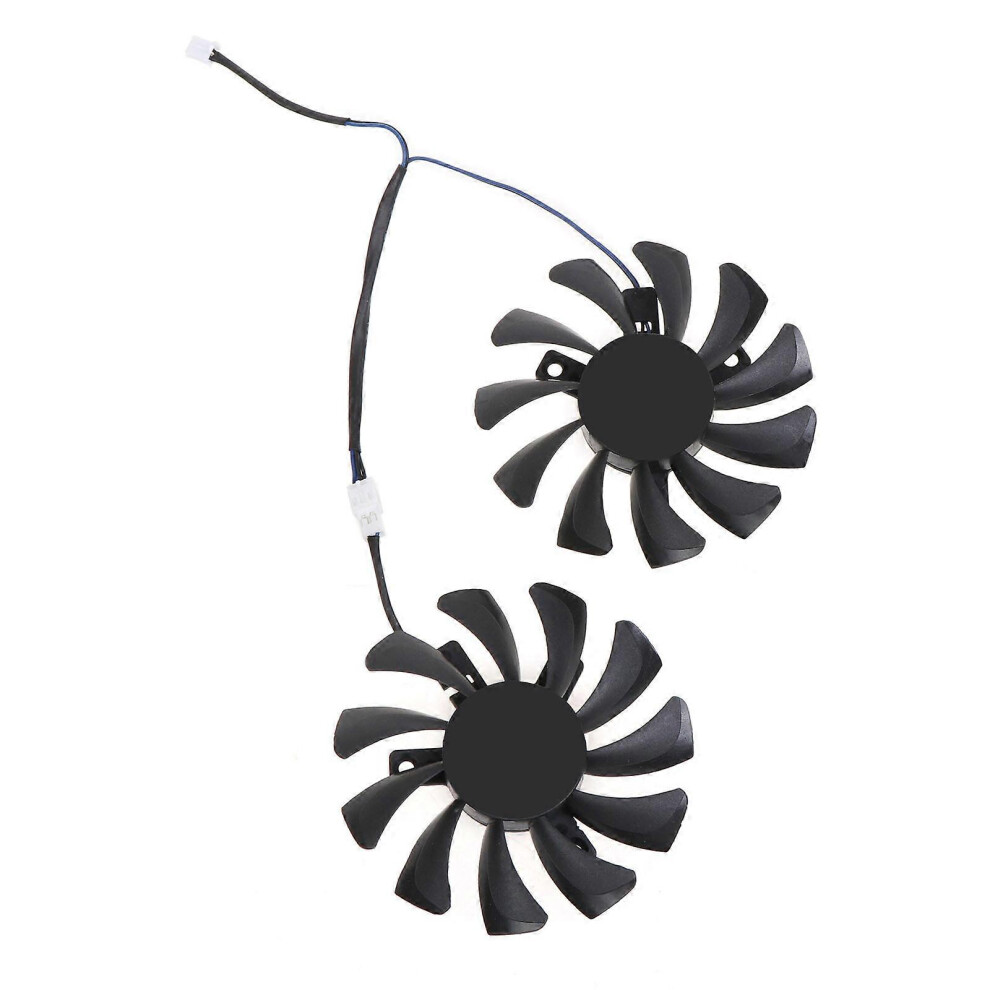 (As show, One size) 75MM HA8010H12F-Z Cooler Fan Replacement GTX1650 For MSI GeForce GTX 1650 SUPER VENTUS XS Graphics Card Fans