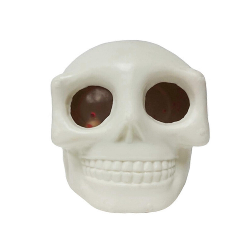 (As show, One size) Prank Skull Soft  Toy  Stress Reliever Fidgets Toy New Year Skull Shape Decompression for Kids Adult