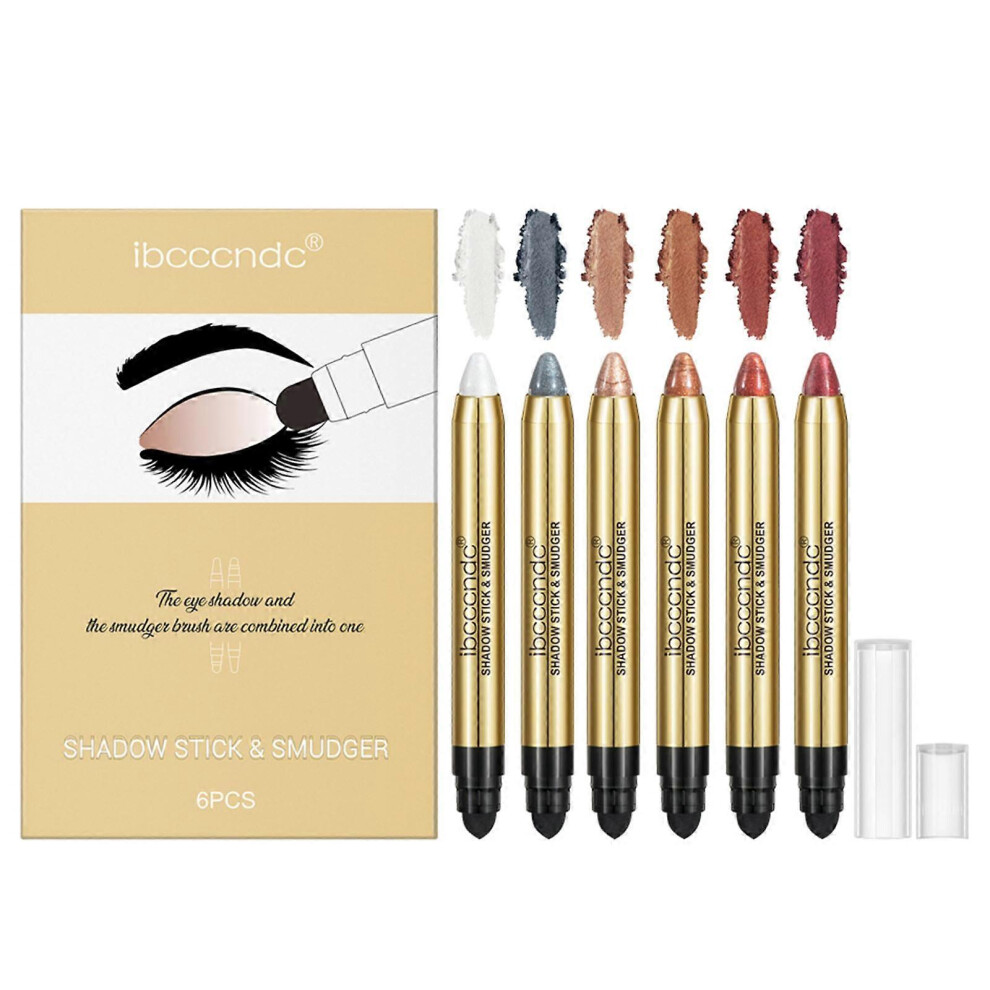 (As Show, One Size) Eyeshadow Stick Set,Shimmer Eye Brightener Stick,Eyeshadow Pencil,Eye Shadow Highlighter Stick Makeup For Women Cream