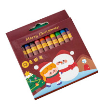 (Christmas surprise, One size) Children Crayon Pens 8 Colors 12 Colors Finger Crayon Washable for Student Kid Coloring Boy Girl Birthday Christmas Gift