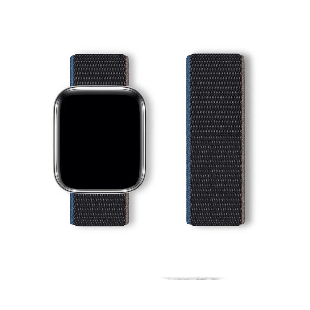 (Charcoal, 38/40/41/42Mm) For Apple Watch Strap Nylon Sport Loop Woven Band Series 7 6 5 4Se 38 40 44 45Mm 6963793982790