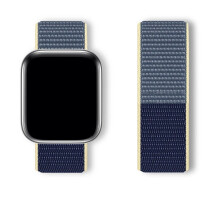 (Ice Ocean Blue, 38/40/41/42mm) For Apple Watch Strap Nylon Sport Loop Woven Band Series 7 6 5 4SE 38 40 44 45mm