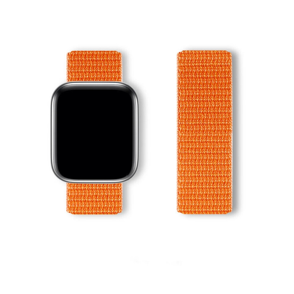 (Papaya, 38/40/41/42Mm) For Apple Watch Strap Nylon Sport Loop Woven Band Series 7 6 5 4Se 38 40 44 45Mm 6963793983094
