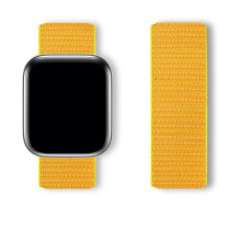 (Yellowish, 38/40/41/42mm) For Apple Watch Strap Nylon Sport Loop Woven Band Series 7 6 5 4SE 38 40 44 45mm