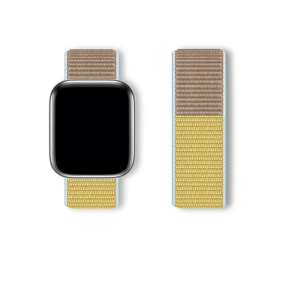 (Camel, 38/40/41/42Mm) For Apple Watch Strap Nylon Sport Loop Woven Band Series 7 6 5 4Se 38 40 42 44 45 46 49Mm 6963793983476