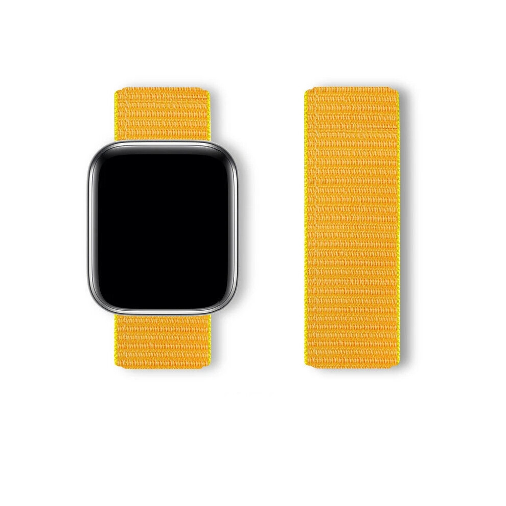 (Yellowish, 38/40/41/42Mm) For Apple Watch I Watch Strap Nylon Sport Loop Woven Band Series 7 6 5 4Se 38 40 44 45Mm 6963793984732