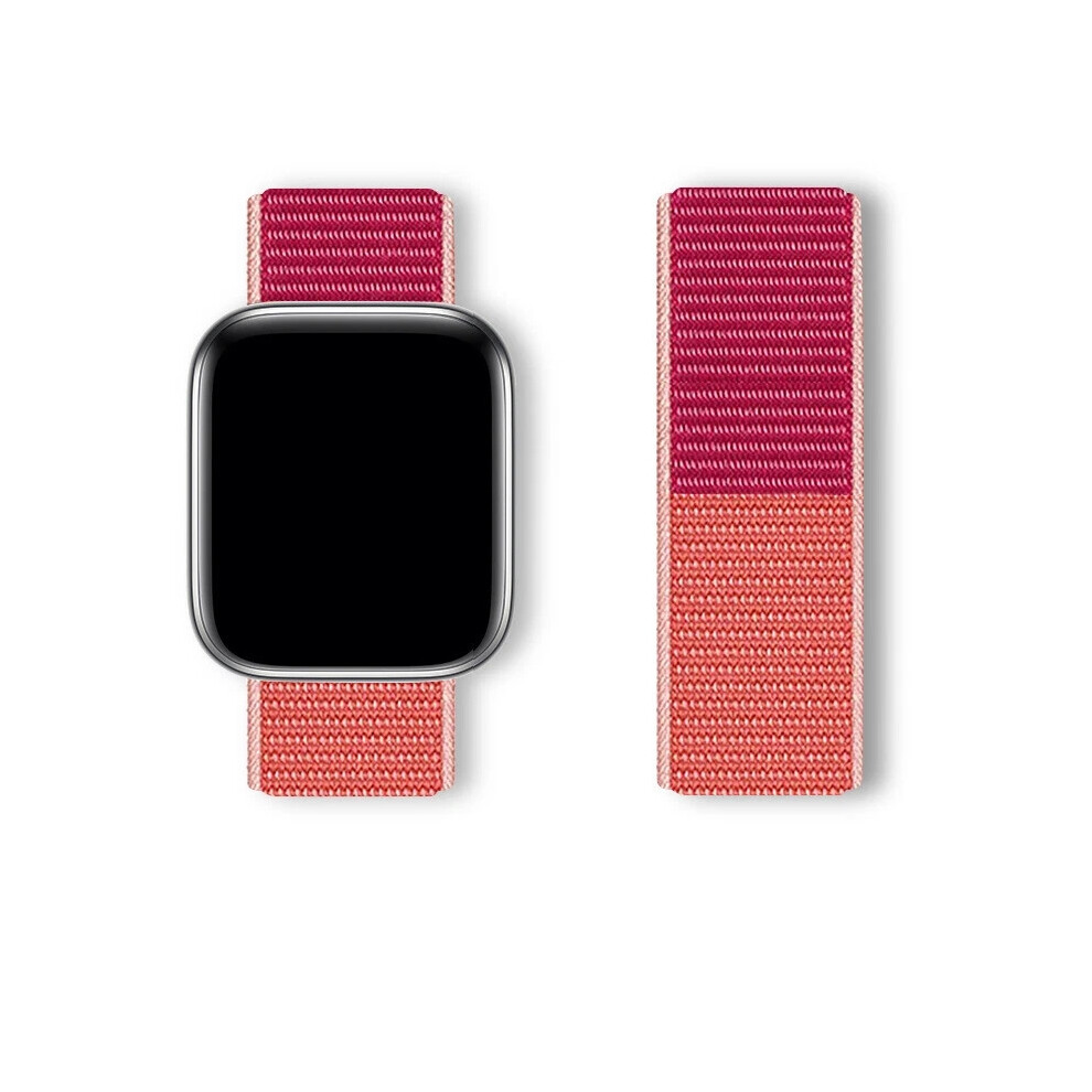 (Garnet, 44/45/46/49Mm) For Apple Watch Strap Nylon Sport Loop Woven Band Series 7 6 5 4Se 38Mm 40Mm 42Mm 44Mm 45Mm 46Mm 49Mm 6963793984985