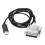 USB to RS232 D-SUB 25 PIN DB25 Male Connector Adapter Serial Programming Cable 3 Metres Ref：pdB 1