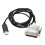 USB to RS232 D-SUB 25 PIN DB25 Male Connector Adapter Serial Programming Cable 3 Metres Ref：pdB 2