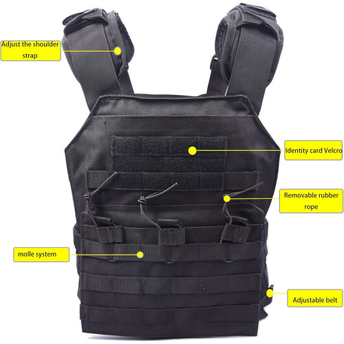 Tactical Molle Vest Breathable Combat Training Vest 1000D Oxford Cloth 2