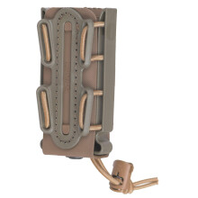 (TAN with OD Green) Soft Shell Scorpion -Tall- Pistol Mag Carrier with P2 Operator Belt Mount Clip Made in The (1153-4B)