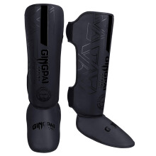 MMA Martial Arts Shin Guards, Padded, Adjustable Muay Thai Leg Guards with Instep Protection