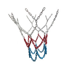 12 Holes Metal Basketball Net Tricolor Basketball Mesh Ball Chain Nets for Coaching Pe Classes