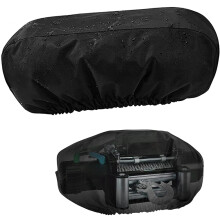 Winch Cover Winch Protection Dust Covers for Indoor Outdoor Electric Winches 8500-17500 lbs, 21.5x7.5x9.5in Black (1)