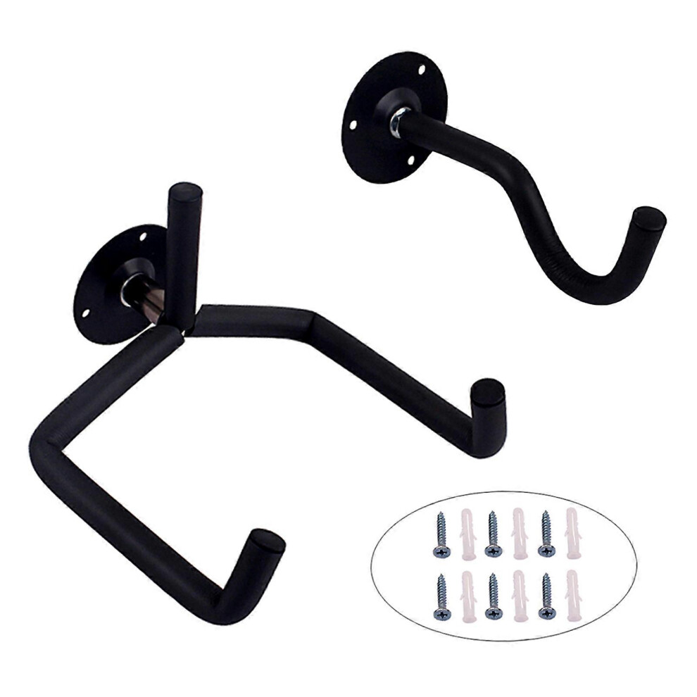 (As show, One size) Guitar Wall Mount Hanger Guitar Wall Mount Hanging Bracket Horizontal Wall Hook Holder Stand with Screws for Guitar Bass