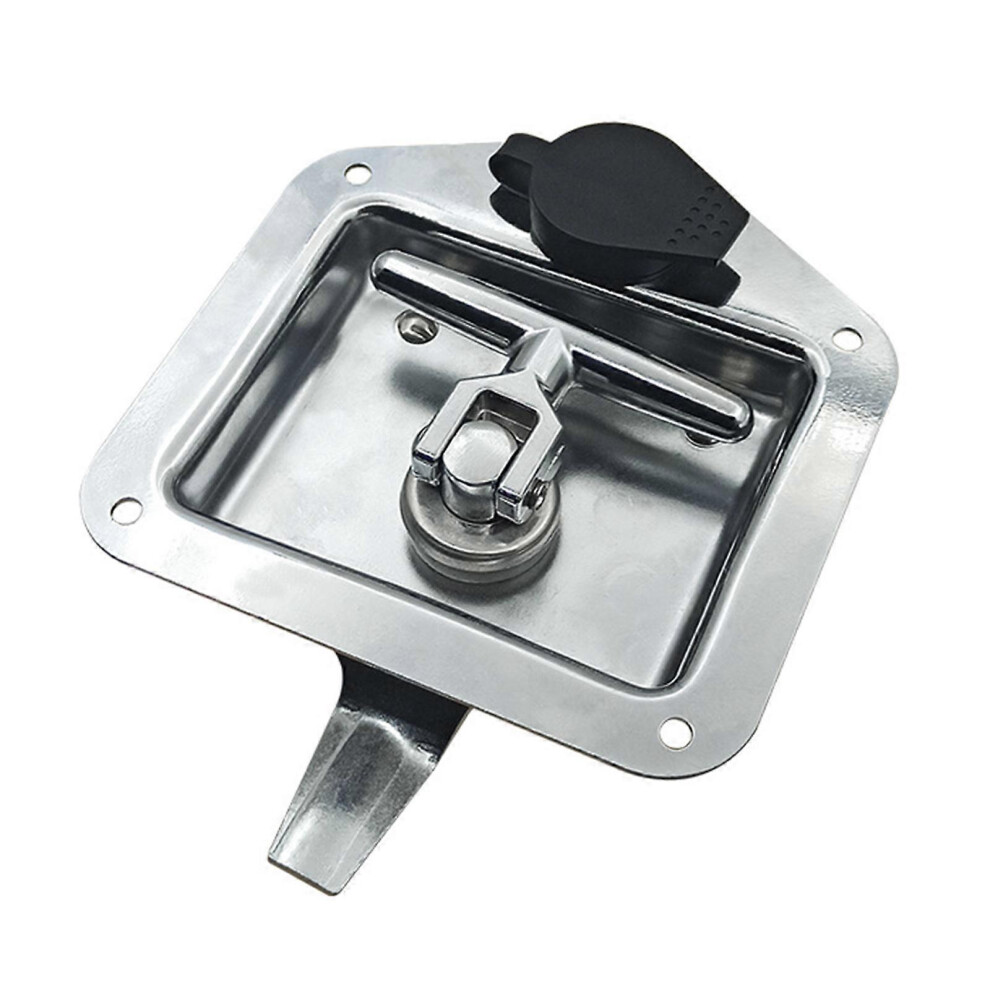(As show, One size) Trailer Door for Latch T-Handle Lock Stainless Steel Keys For Camper RV Truck Tool